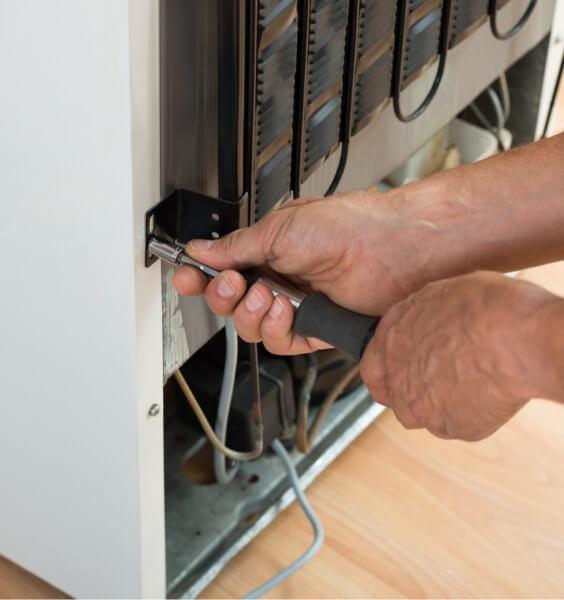 common signs that indicate a refrigerator may need repair include strange noises, leaking water, and inconsistent temperature control